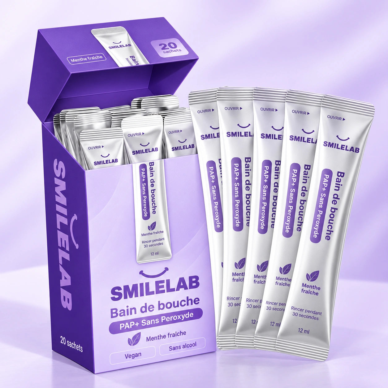 Bain de bouche – PAP+ Sans Peroxyde | SmileLab