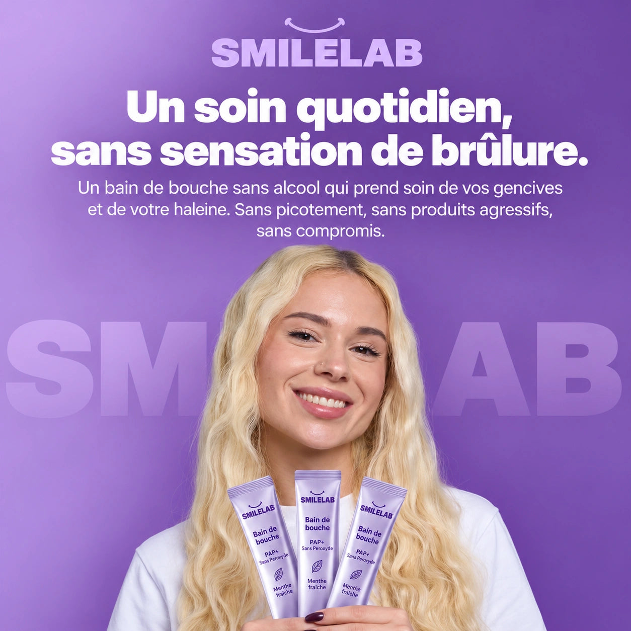 Bain de bouche – PAP+ Sans Peroxyde | SmileLab
